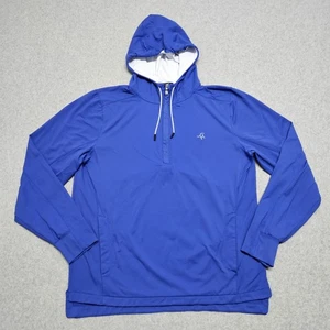 B Draddy Sport cooler Hoodie Herren L blau 1/4 Zip Golf Sweatshirt Stretch feuchtigkeitsableitend - Bild 1 von 12