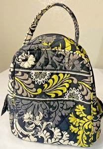 Vera Bradley Paisley Lunch Bunch Insulated  Bag Yellow & white, Black, Floral - Picture 1 of 9