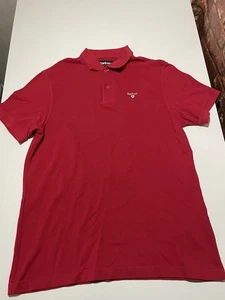 Men’s Gant Red polo shirt Size Large Collared Short Sleeve - Picture 1 of 6