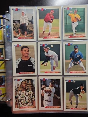 Juego completo de béisbol Bowman 1992 Piazza/C. JONES/RIVERA ROOKIE RC 🔥 Foto 1 de 4