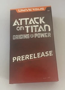 Attack On Titan Origins Of Power Prerelease Box-contains 6 Packs Of 11 Cards - Picture 1 of 3