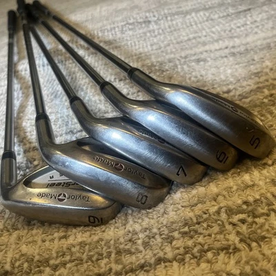 Juego de plancha TaylorMade Burner SuperSteel 5-9/eje R flexible derecho hecho en Japón�� Foto 1 de 4