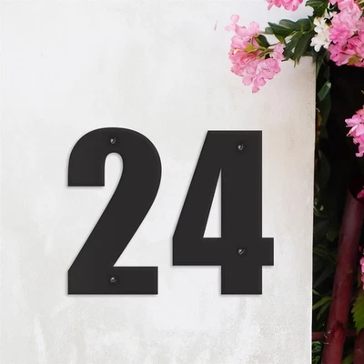 5 Inch Black Individual House Numbers - Impact Font - Image 1 of 4