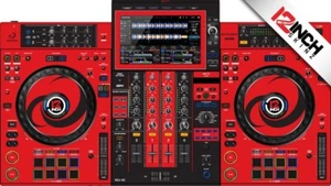 Piel AlphaTheta XDJ-AZ - rojo negro - Imagen 1 de 1