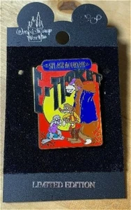 RARE OLD LE Disney pin E-Ticket Splash Mountain Brer Rabbit Brer Fox Brer Bear - Picture 1 of 2