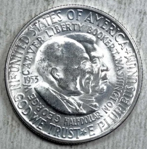 1953-S Washington-Carver Commemorative Half Dollar, Uncirculated   0126-18 - Picture 1 of 2