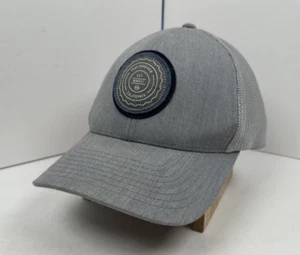 Travis Mathew Golf Gray & Blue Adjustable Snapback Golfer Trucker Hat Cap - Picture 1 of 8