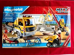 PLAYMOBIL 70742 - CITY ACTION BAUSTELLE (KONF. BESCHÄDIGT) - Bild 1 von 7