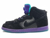 NEW NIKE SB DUNK HIGH TOP PREMIUM MENS SIZE 13  (313171-027) BLACK GRAPE ICE