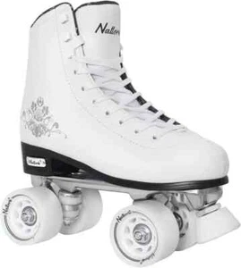 Nattork Roller Skates for Adults Size Mens 8, Women 9  - White Flower - Picture 1 of 3
