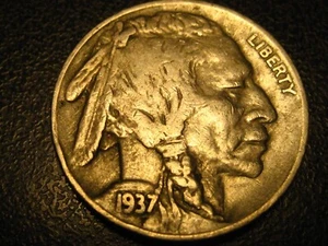 1937-S Buffalo Nickel XF - Picture 1 of 4