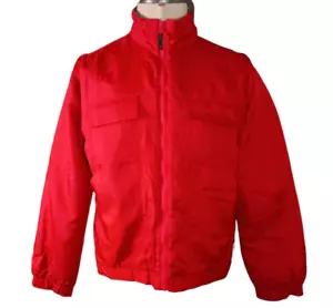 Vintage CK Jeans Convertible Jacket Vest Calvin Klein Mens XL Red Nylon - Picture 1 of 17