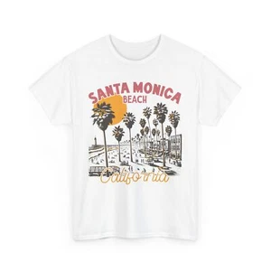 Beach Vibes T-Shirt | Summer Ocean Waves | Santa Monica Beach - California Shirt - Bild 1 von 85