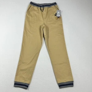 Disney Embroidered Mickey Mouse Boys Khakis Disney Pants Size XL NWT - Picture 1 of 8