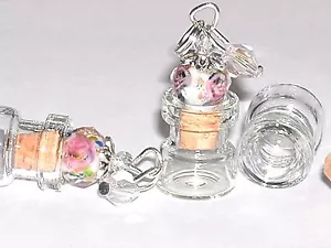 1 Miniatura Casa de Muñecas Colgante Charm Diminuto Unicornio Fairy Polvo Rosa - Imagen 1 de 12