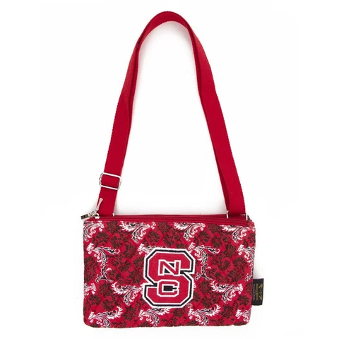 NCSU NC State Wolfpack Purse Bloom Quilted Crossbody Handbag Cover