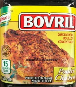 BOTELLA KNORR BOVRIL CALDO DE POLLO STOCK 250 ml FRESCA DE CANADÁ - Imagen 1 de 1