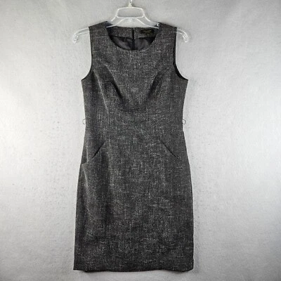 Vestido The Limited Mujer Talla 4 Gris Simple Básico Forrado Elegante Moderno Elegante Foto 1 de 4