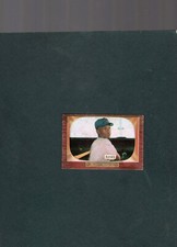 VINTAGE 1955 BOWMAN HIGH HI # 242 HOF ERNIE BANKS CUBS CENTERED Baseball Card EX