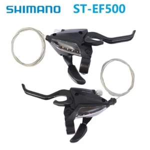 SHIMANO ST-EF500 3 7 8 Speed Bicycle Shifter Set Brake Lever Fit EF51 MTB Bike - Picture 1 of 10