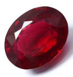 A-1 natürlicher makelloser blutroter Rubin 2,80 oval geschliffener loser Edelstein aus Mosambik - Bild 1 von 9