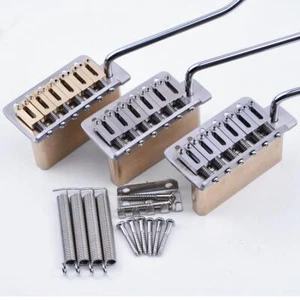 6 Point Tremolo Bridge Brass Block Saddles 10.5mm 510Style Fits Fender Strat - Picture 1 of 6