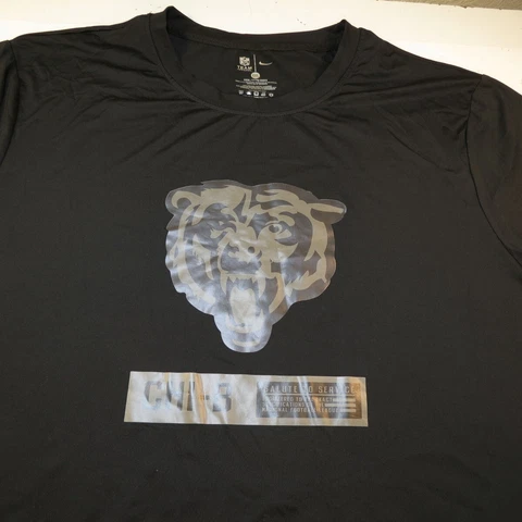 NIKE CHICAGO BEARS NFL FOOTBALL SALUTE TO SERVICE USA VETERAN JERSEY T SHIRT XXL Cover