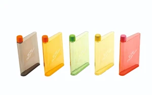 Trinkflasche A5 Notebook Becher Flasche flach BPA frei klar tragbar Trink Wasserkocher - Bild 1 von 10