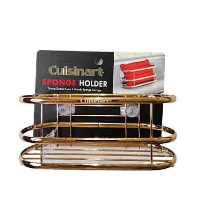Губчатая корзина Cuisinart крепление на присоске кухонная раковина инструмент стойка золотистая - Изображение 1 из 4