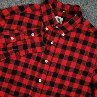 Camisa de Franela Vintage Búfalo Roja a Cuadros Para Hombre Grande Sanorizada Hecha en Unión Foto 1 de 4