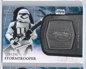 Star Wars Force Awakens 2 2016 medallón de plata 8 Stormtrooper 106/245 - Imagen 1 de 1