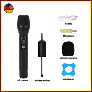 Funkmikrofon Wireless Handheld Mikrofone Microphone Kabelloses 25CH UHF NEU - Bild 1 von 11