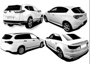 lámina tinte a medida, autoadhesiva para Renault Twingo II 2. Gener - Imagen 1 de 3