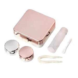 Fancy Contact Lens Case Box Color Rose Gold - Picture 1 of 4
