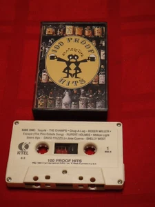 100 Proof Hits K-Tel 1990 Cassette Tequila Escape Pina Colada One Scotch Chug - Imagen 1 de 7