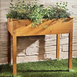 Hochbeet Pflanzkasten Balkonkasten Blumentopf Kräuterkasten Blumenkasten Holz br - Bild 1 von 3