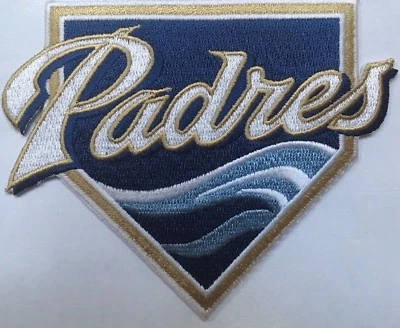San Diego Padres Patch mlb Collectible Baseball patch Home Plate logo 4" iron on - Image 1 of 3