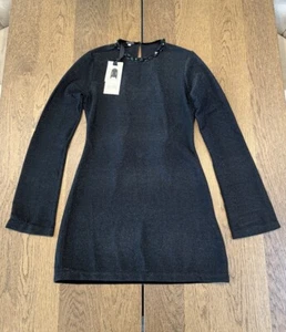 NWT Johanna Ortiz Hilos Ritmicos Embellished Top Women’s Size M Black MSRP $950 - Picture 1 of 16