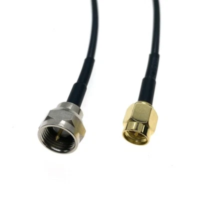 RG174 SMA Male to F Plug Male Pigtail Cable RG174 Coaxial Cable Pick Your Length - Image 1 of 4