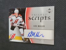 2006-07 UPPER DECK UD TRILOGY KIRK MULLER TS-KM ICE SCRIPTS AUTO