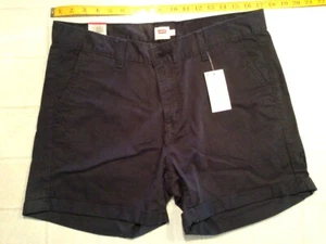 levis 12 classic black shorts 31 ladies new with tags - Picture 1 of 3