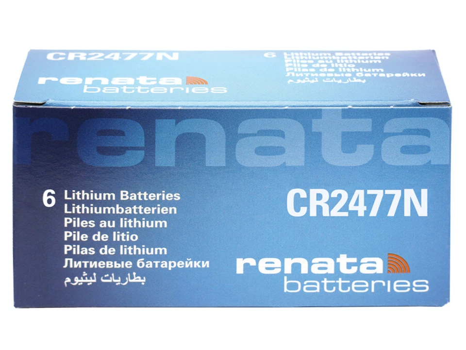 6 x Renata CR2477N 3V Pila Batteria Cell Coin replace CR BR DL ECR KCR ML 2477N