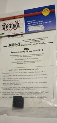 Digitrax RD2 HO Scale Remote Sensing Diodes BDL16 Series Occupancy Detectors - Image 1 of 3