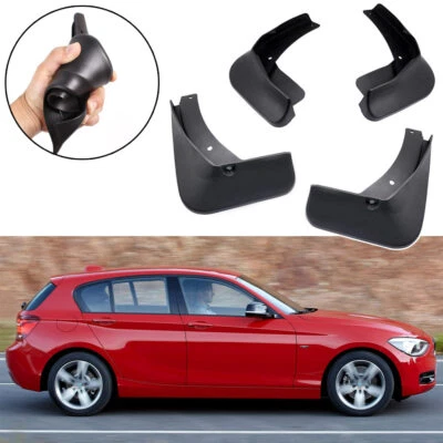 4x Car Mud Flaps Splash Guards Mudguard Fender for BMW 1-Series 5dr 2012-2015 - Image 1 of 4