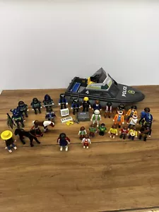 playmobil figures job lot bundle Police Boat - Picture 1 of 9
