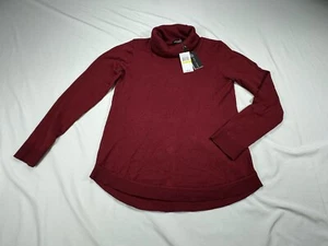✅ Nuovo ✅Maglione Cable & Gauge Girocollo Bottoni Schiena ✅Borgogna ✅Donna ✅M - Foto 1 di 12
