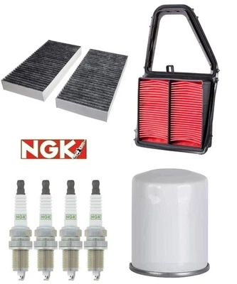 Kit de puesta a punto filtros de aceite cabina de aire bujías para HONDA CIVIC L4 1,7 L 2001-2005 Foto 1 de 4