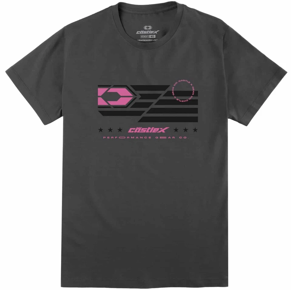 Camiseta Castle X United Mujer Manga Corta Carbón/Negro Foto 1 de 1