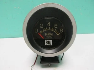 Vintage Stewart Warner Tachometer Chevy Ford Mopar 60's 70's Muscle Car Rat Rod - Picture 1 of 9