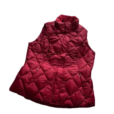 Chaleco de plumón de ganso Eddie Bauer EB650 para mujer grande ALTO rojo capas senderismo Foto 1 de 4